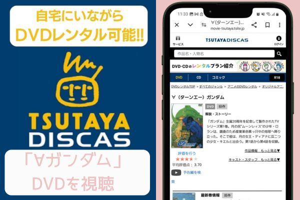 tsutaya ∀ガンダム レンタル