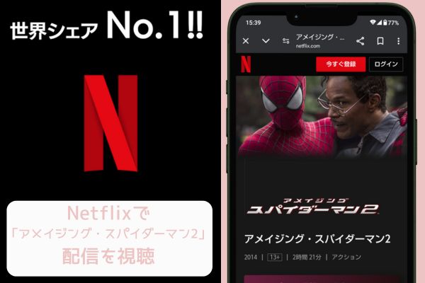 netflix アメイジング・スパイダーマン2 配信