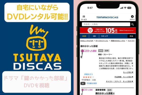 TSUTAYA 鍵のかかった部屋 レンタル
