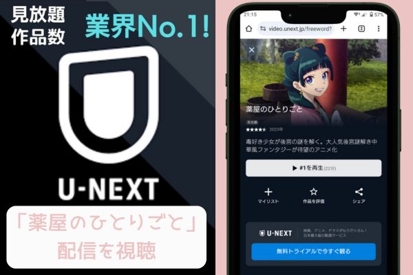 u-next 薬屋のひとりごと 配信