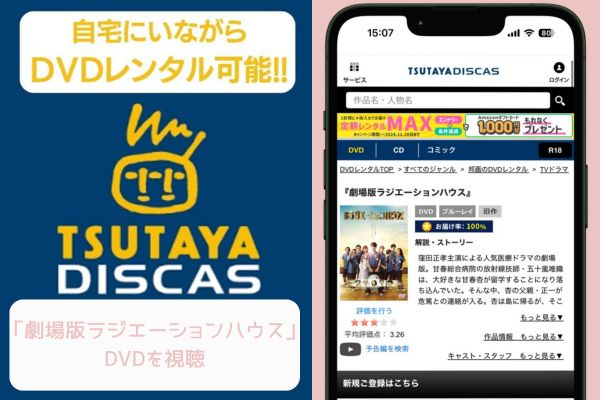 TSUTAYA 劇場版ラジエーションハウス レンタル