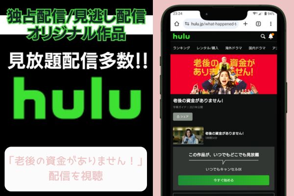 hulu 老後の資金がありません! 配信