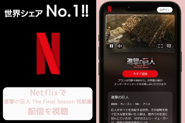 netflix 進撃の巨人The Final Season 完結編 配信