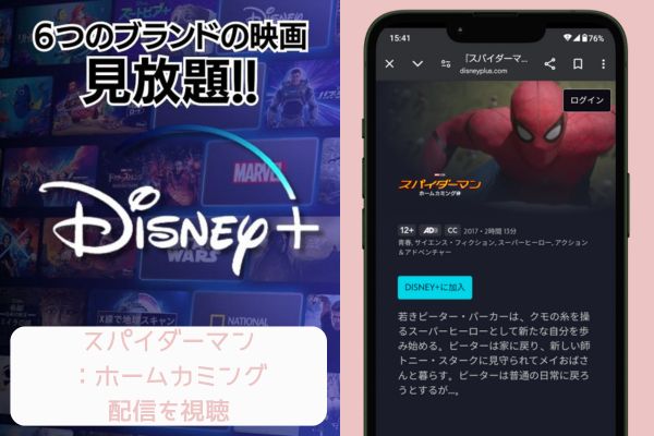 disney スパイダーマン：ホームカミング 配信