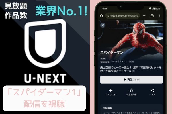 unext スパイダーマン1 配信