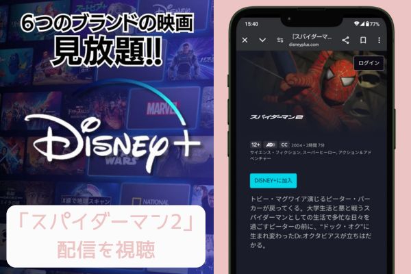 disney スパイダーマン2 配信