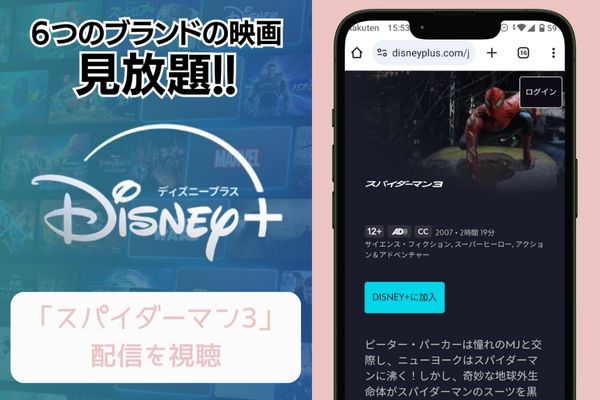 スパイダーマン3 disney 配信