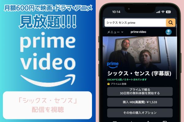 Amazon シックス・センス 配信