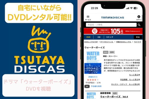 TSUTAYA ウォーターボーイズ レンタル
