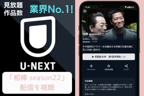 unext 相棒 season22 配信