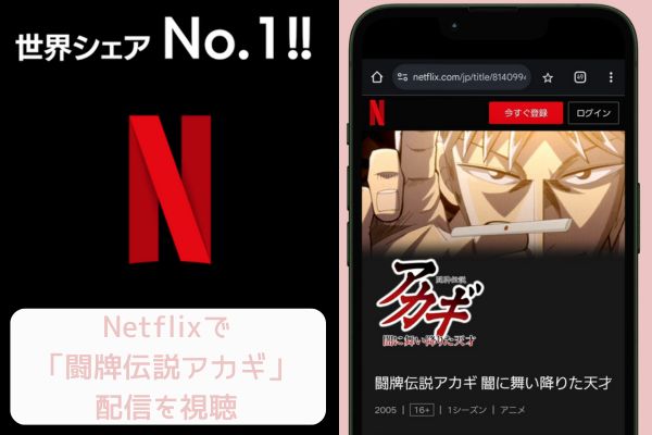 netflix 闘牌伝説アカギ 配信