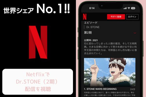 Netflix Dr.STONE 2期 配信
