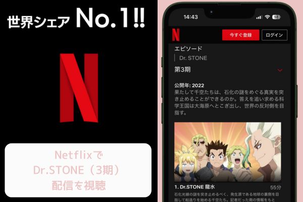 Netflix Dr.STONE3期 配信
