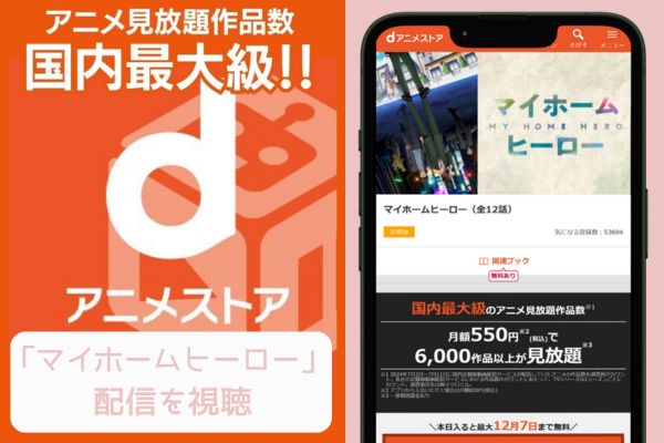 dアニメストア マイホームヒーロー 配信