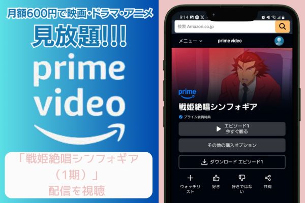 amazon 戦姫絶唱シンフォギア（1期） 配信