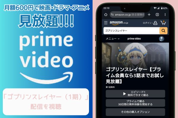 amazonプライム ゴブリンスレイヤー（1期） 配信