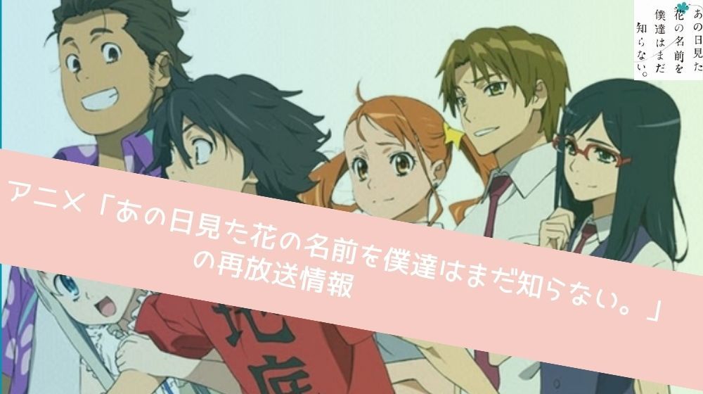 あの日見た花の名前を僕達はまだ知らない。 再放送