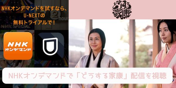 unext nhk どうする家康 配信