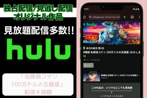 hulu 100万ドルの五稜星 配信