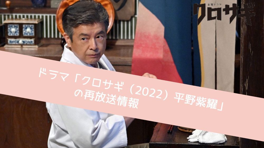 クロサギ（2022）平野紫耀 再放送