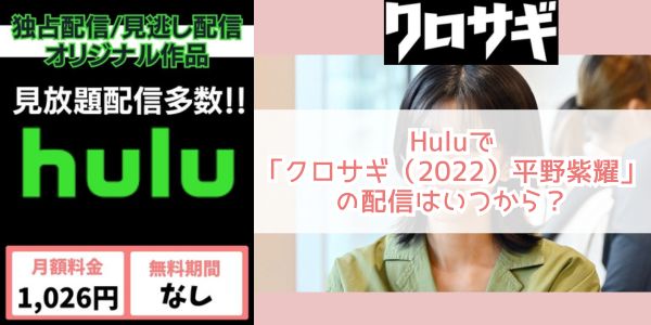 hulu クロサギ（2022）平野紫耀