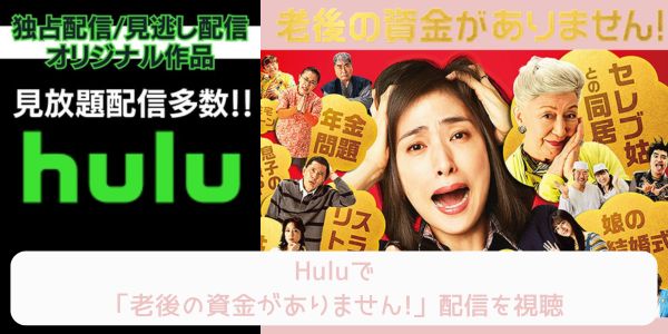 hulu 老後の資金がありません! 配信