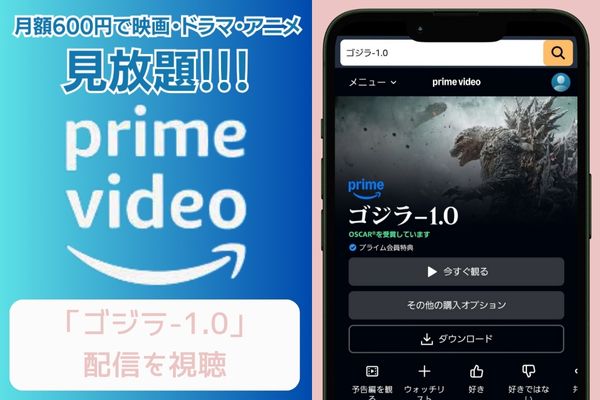 amazon ゴジラ-1.0 配信