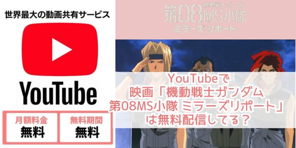 youtube 機動戦士ガンダム 第08MS小隊 ミラーズリポート