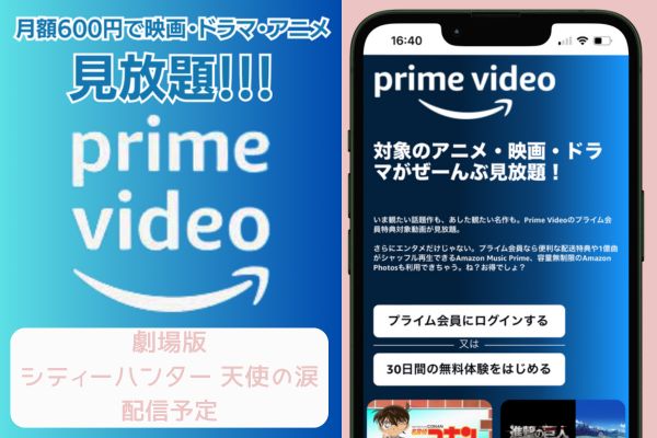 amazon 劇場版 シティーハンター 天使の涙