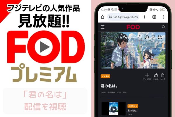 fod 君の名は 配信