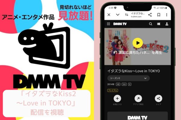 dmmtv　イタズラなKiss2～Love in TOKYO　配信