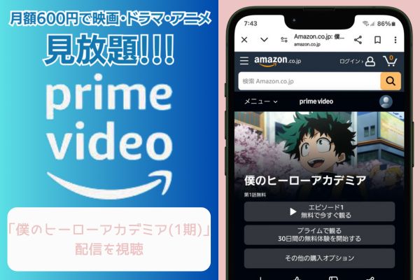 amazon 僕のヒーローアカデミア（1期） 配信