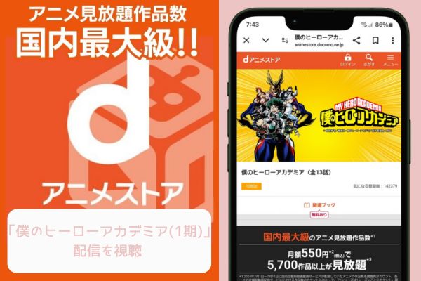 danime 僕のヒーローアカデミア（1期） 配信