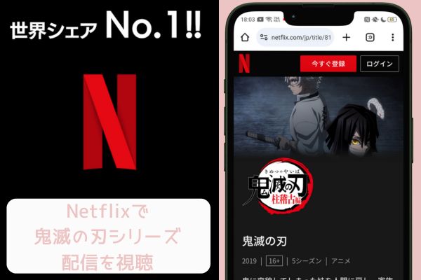 netflix 鬼滅の刃シリーズ 配信