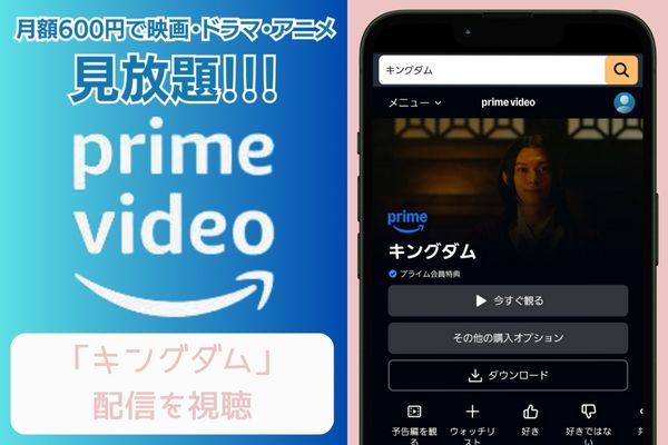 キングダム amazon 配信