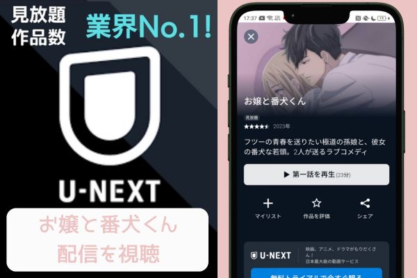 u-next お嬢と番犬くん 配信