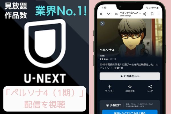 unext ペルソナ4（1期） 配信