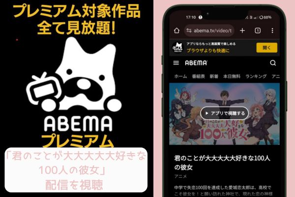 abema 君のことが大大大大大好きな100人の彼女 配信