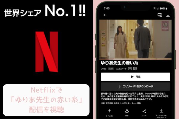 netflix ゆりあ先生の赤い糸 配信