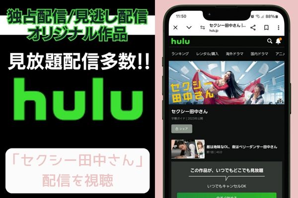 hulu セクシー田中さん 配信