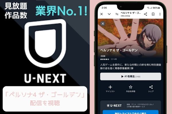 unext ペルソナ4 ザ・ゴールデン 配信