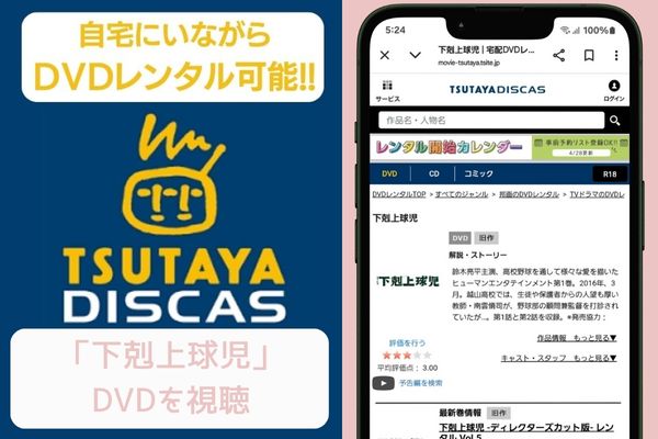 tsutaya 下剋上球児 レンタル
