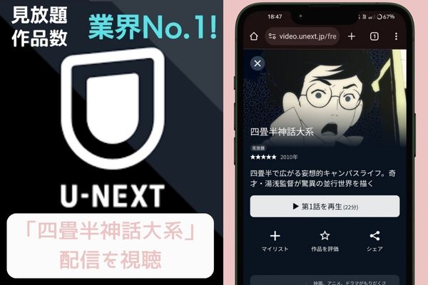 unext 四畳半神話大系 配信