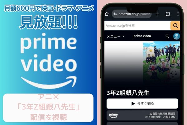 amazonプライム 3年Z組銀八先生 配信