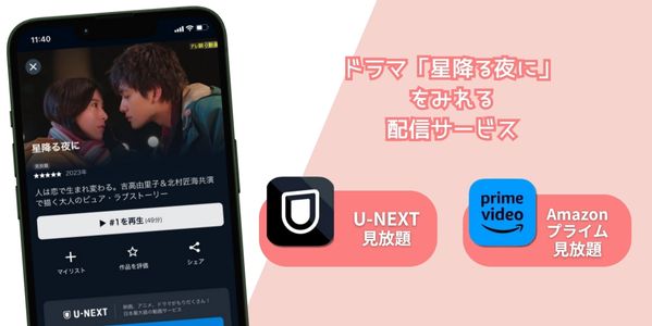 u-next 星降る夜に 配信