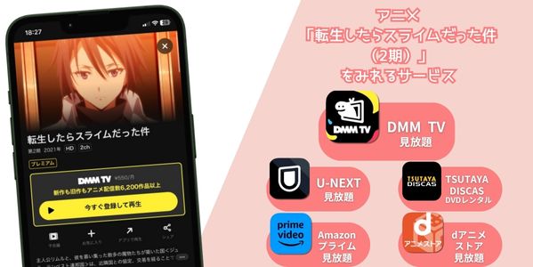 転生したらスライムだった件（2期） 配信